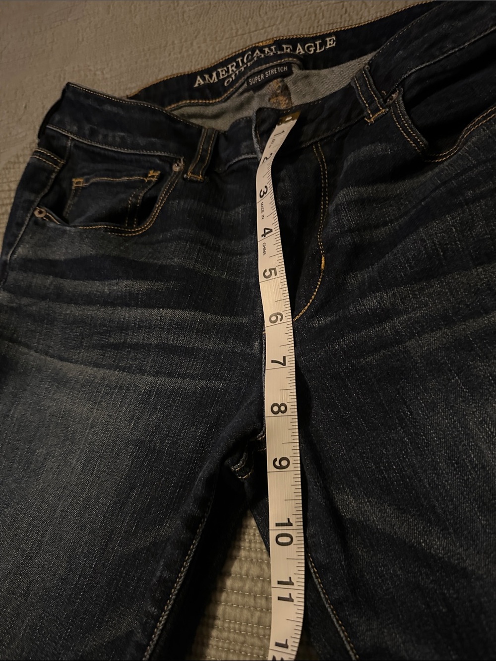 American Eagle Outfitters Dark Indigo Slim Jeans - Picture 5 of 9